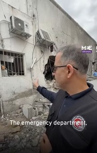 パレスチナ画像　病院破壊1