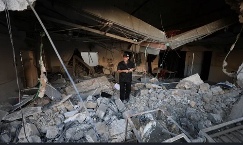 パレスチナ画像　病院破壊2